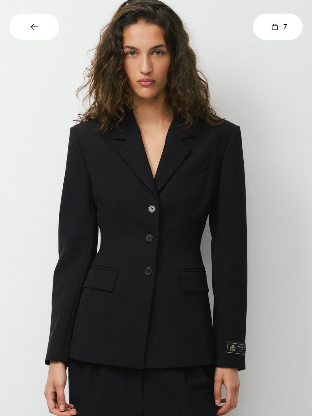 Aritzia Babaton Standout Black Blazer -